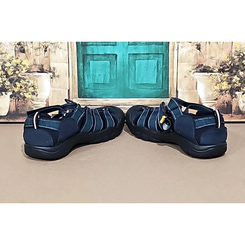 Keen Sandals Kids 5 Newport H2 Fisherman Hiking Water Shoes Navy 1006557